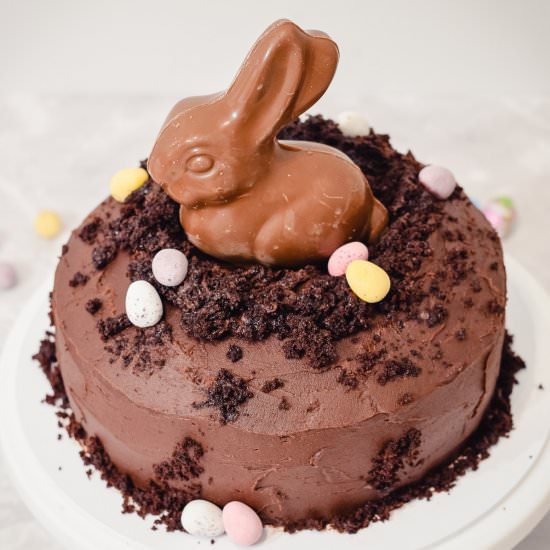 Chocolate Easter Bunny Cake
