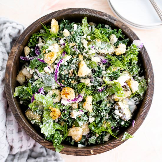 Chopped Dill Pickle Salad