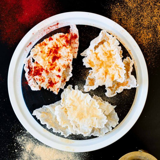 Fried Rice Paper Chips