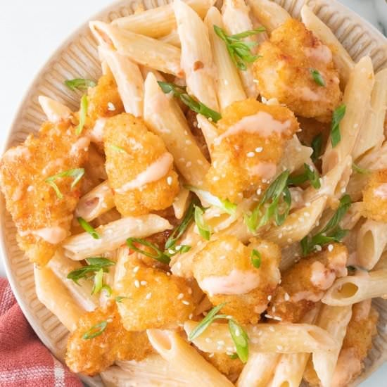 Crispy Bang Bang Chicken Pasta