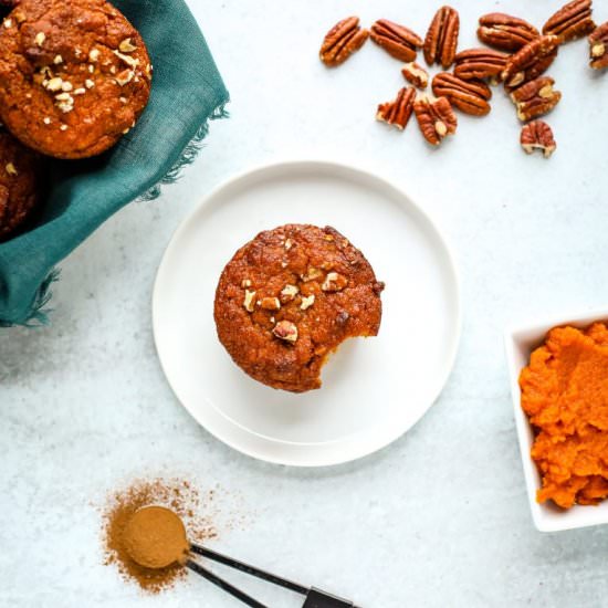 Almond Flour Pumpkin Muffins