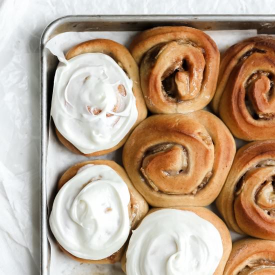 Banana Bread Cinnamon Rolls