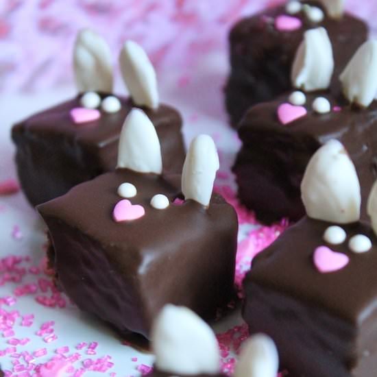 Chocolate Dipped Easter Brownies