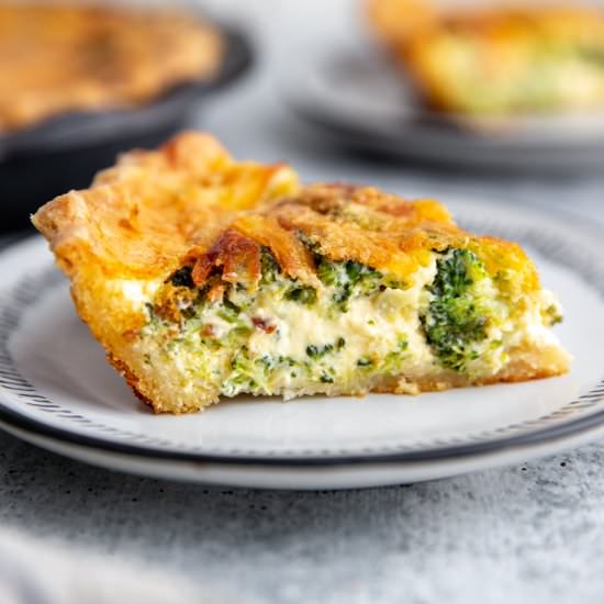 BEST Broccoli Quiche (GF Option)