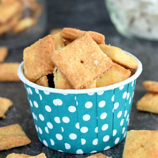 Sourdough Cheese Crackers