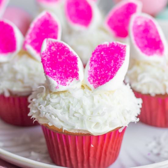 Easter Bunny Cupcakes