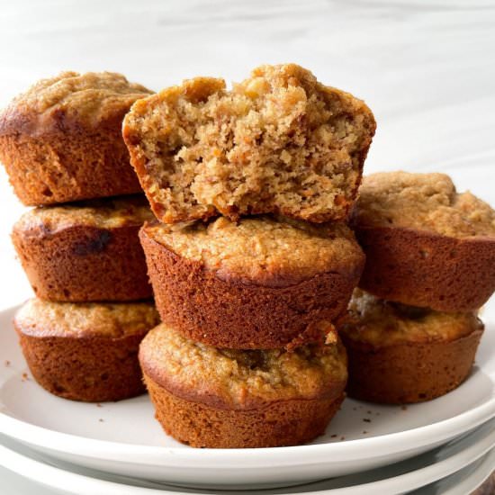 Easy Healthy Banana Carrot Muffins