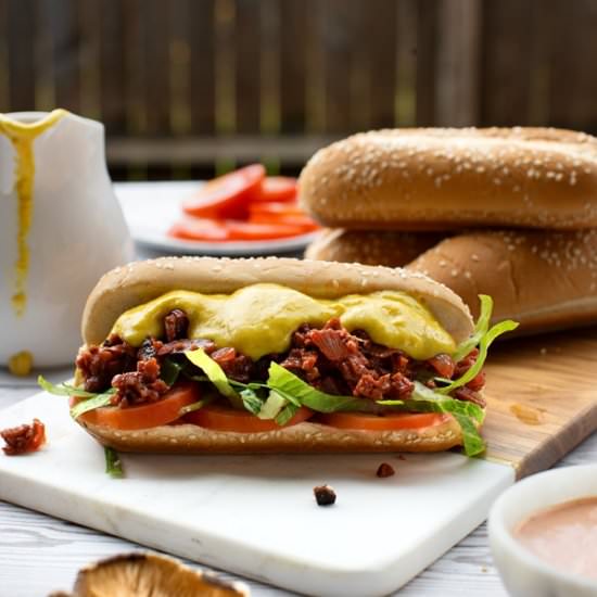 Vegan Chopped Cheese Sandwich