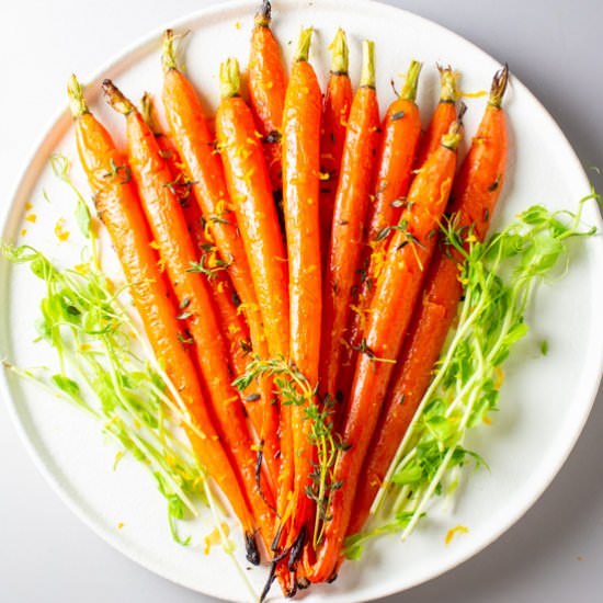 Roasted Honey Glazed Carrots