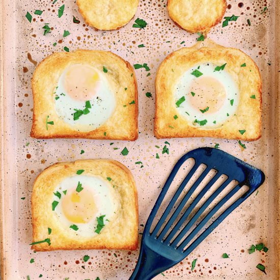 Sheet Pan Egg in a Hole