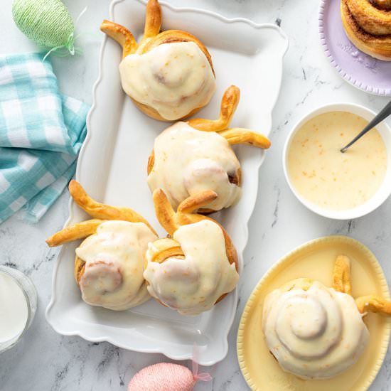 Orange Cinnamon Bunny Rolls