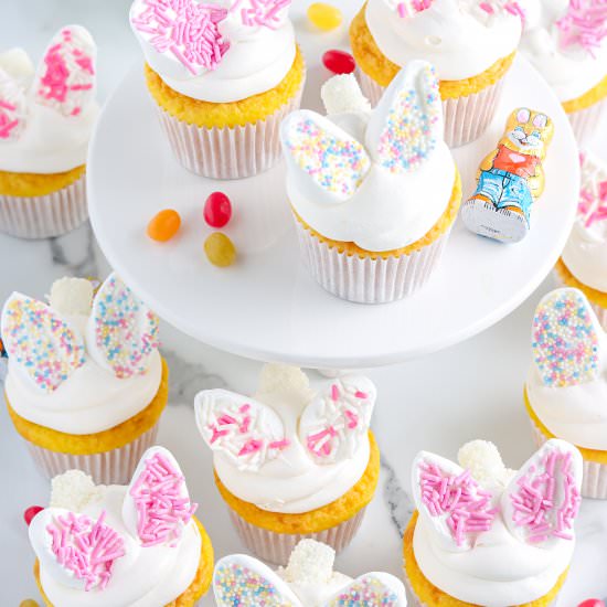 Easter Bunny Cupcakes