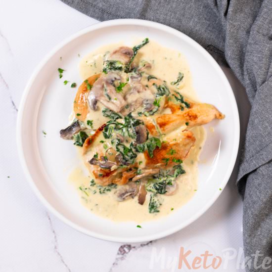 Parmesan Garlic Mushroom Chicken