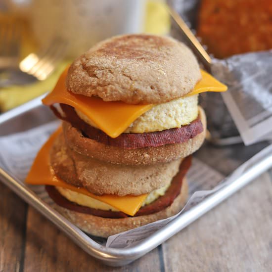 Vegan egg mcmuffin