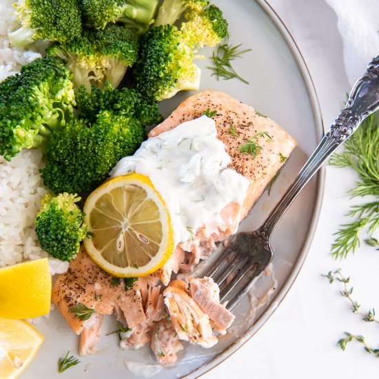 High Heat Baked Salmon