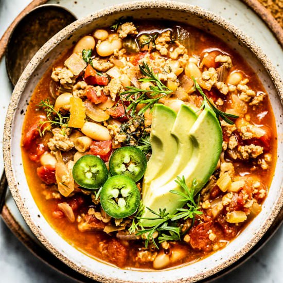 Buffalo Chicken Chili
