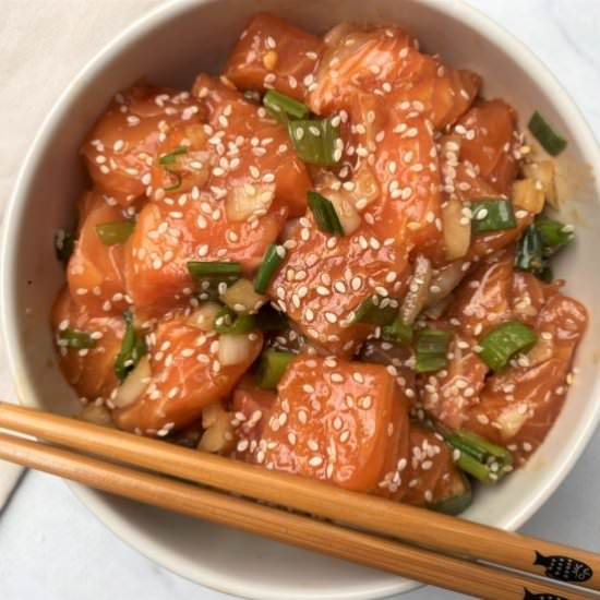 Shoyu Poke with Salmon