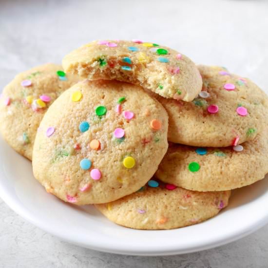 Birthday Cake Protein Cookies