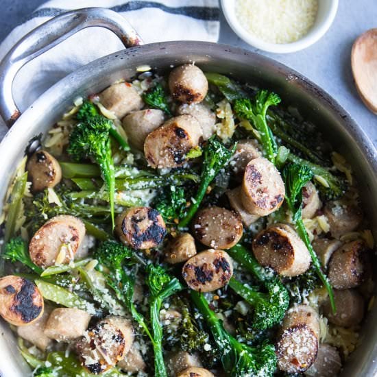 Apple Chicken Sausage & Orzo Pasta