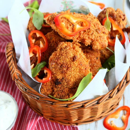 Keto Air-Fryer Fried Chicken