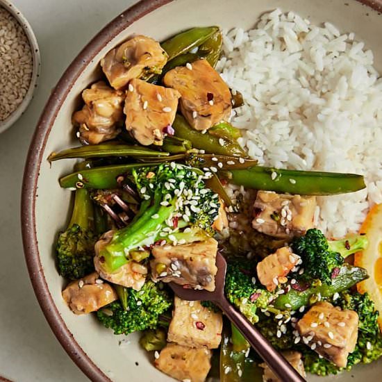 Takeout Orange Tempeh