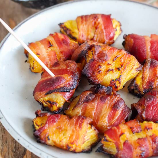 Bacon Wrapped Pineapple