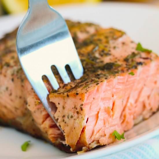 Simple Cast Iron Salmon