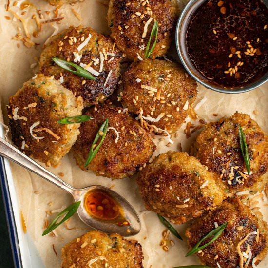 Asian sesame shrimp meatballs