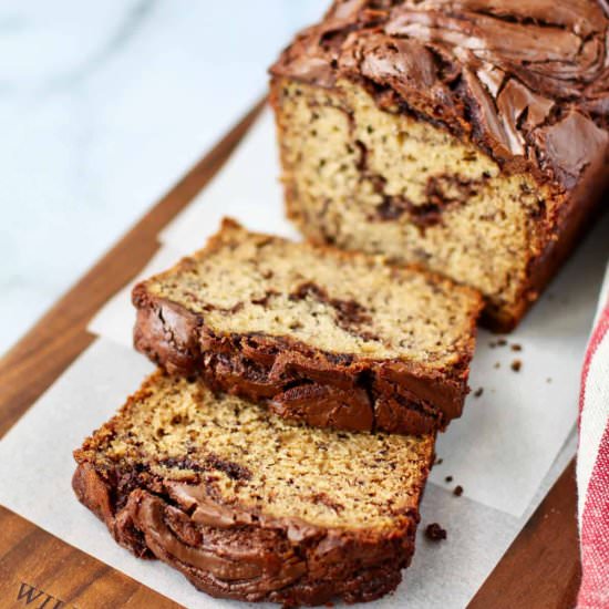 Banana Nutella Bread
