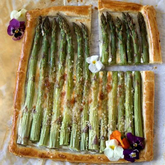 Asparagus tart