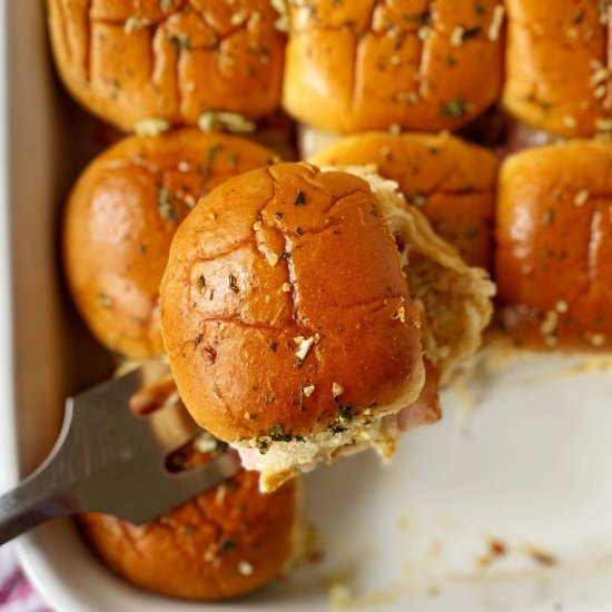 Baked Ham and Swiss Sliders