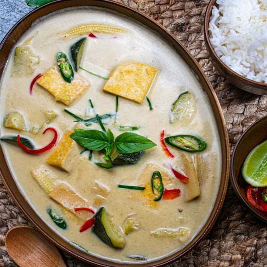 The Best Mild Thai Green Curry