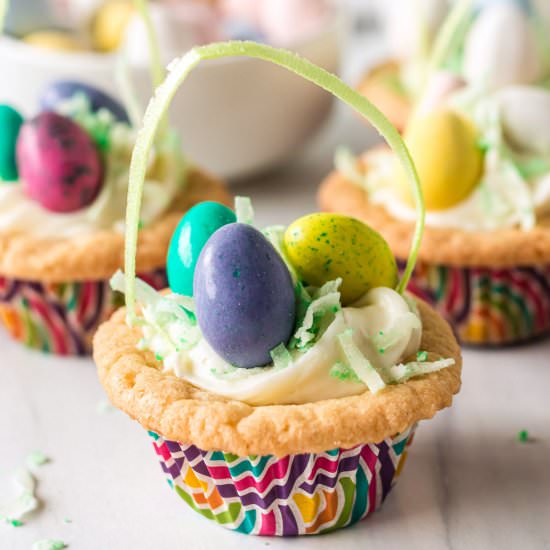 Easter Basket Cookie Cups