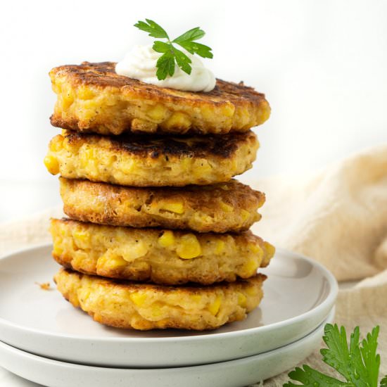 Healthy Corn Fritters (Gluten Free)