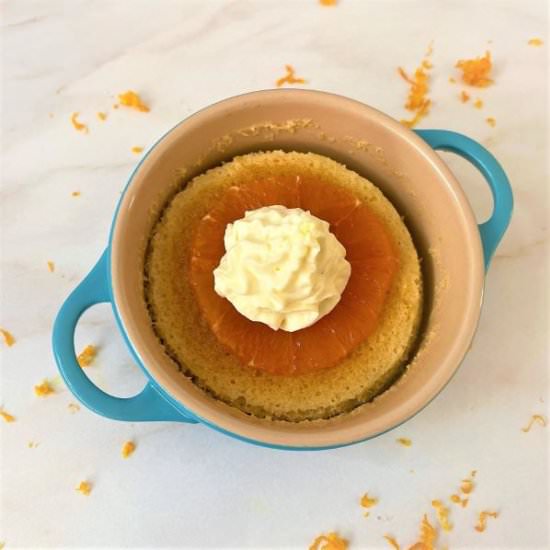 Orange Pudding Cake with Star Anise