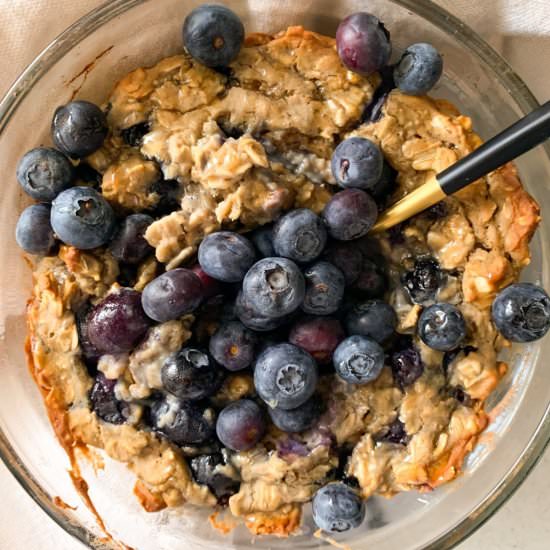 blueberry muffin baked oats