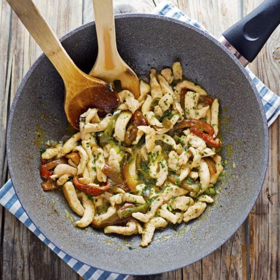 Garlic and Pepper Chicken Skillet