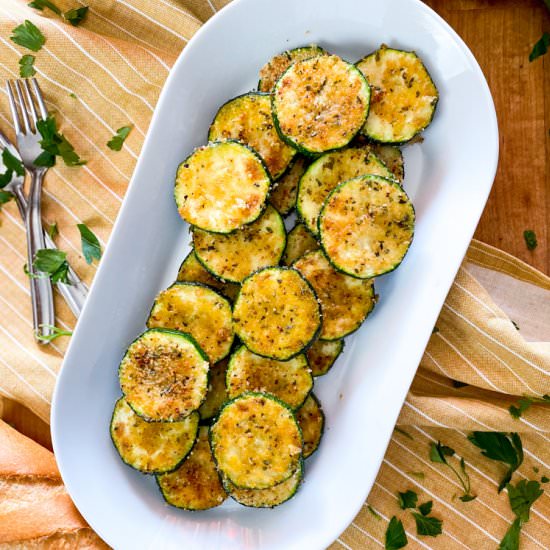 CRISPY Zucchini Rounds