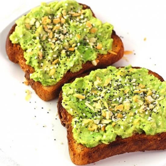 everything bagel avocado toast
