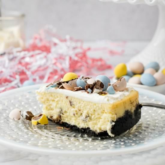 Mini Egg Easter Cheesecake