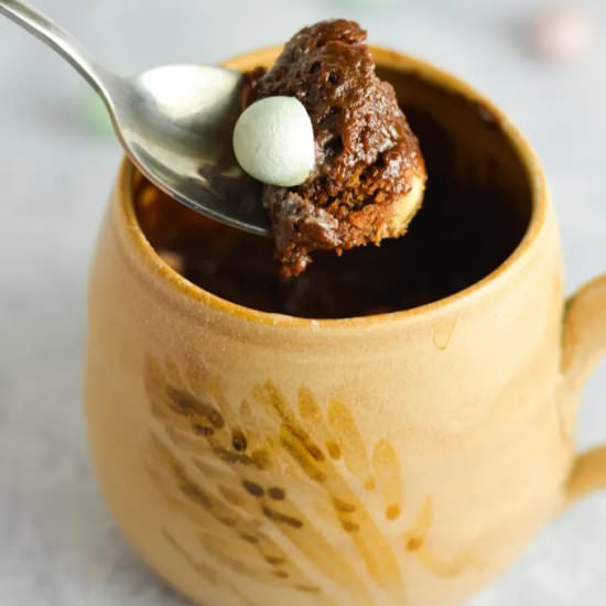 Nutella Mini Egg Mug Cake