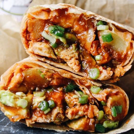 BBQ Chicken Burritos