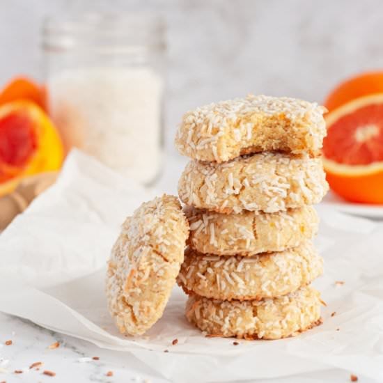 Coconut Orange Cookies (Vegan & GF)