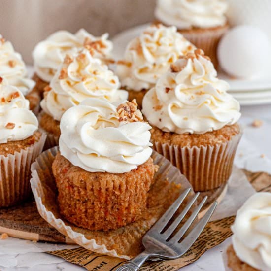 Carrot Cake Cupcakes (GF &DF)