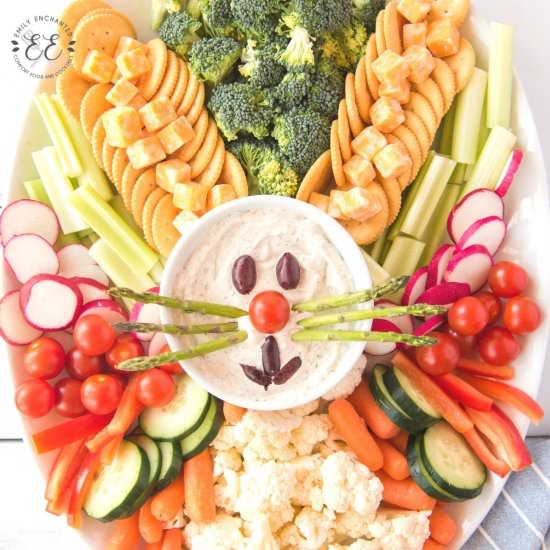 Easter Bunny Veggie Tray