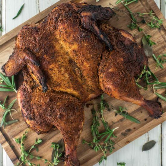 Smoked Spatchcock Chicken