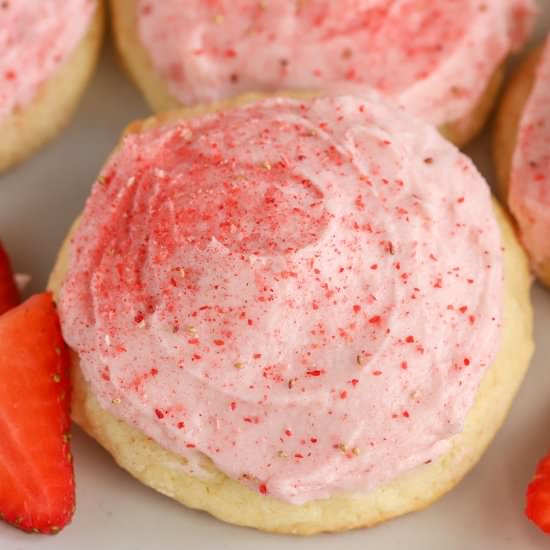 Strawberry Sugar Cookies
