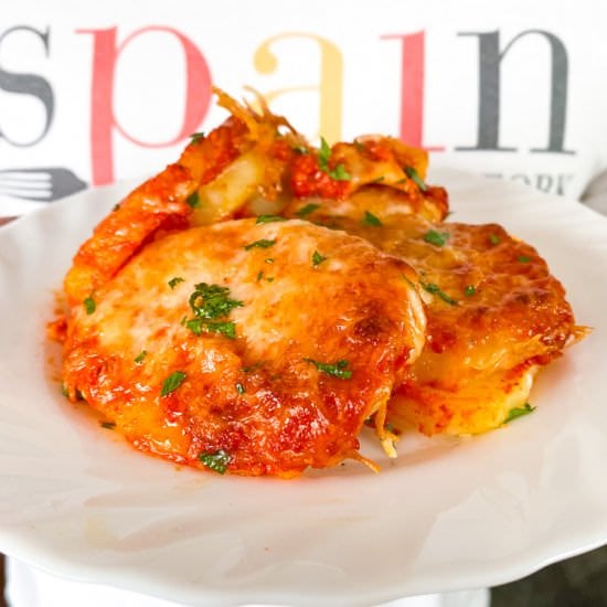 Cheesy Spanish Potatoes