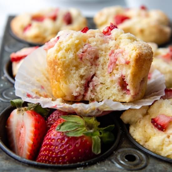 Gluten Free Strawberry Muffins
