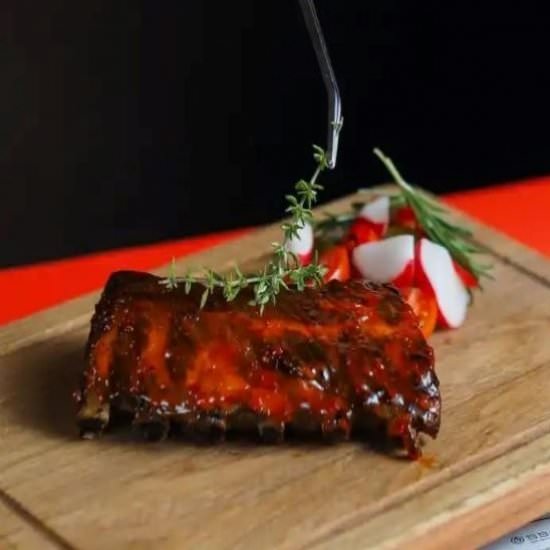 BBQed Pork Back Ribs